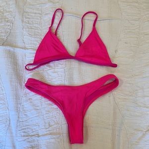 Frankies Bikini Neon Pink (BOTTOM ONLY)